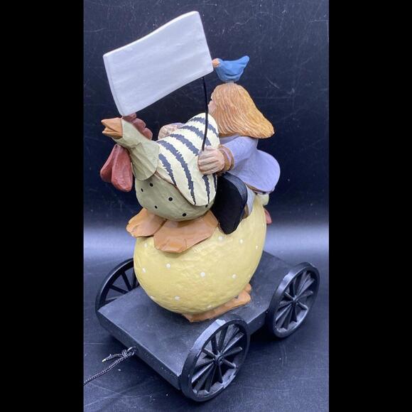 Williraye Studios Folk Art ~ EGG MONEY (Girl on Egg Pull Toy) ~ WW7421 - Picture 7 of 9
